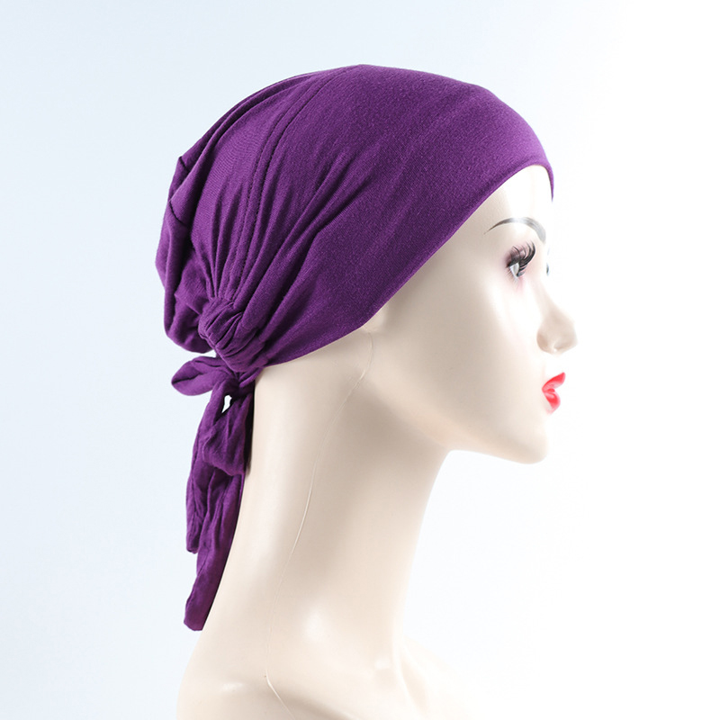 G299 Liukumaton Kiinteä Hijab Undercap