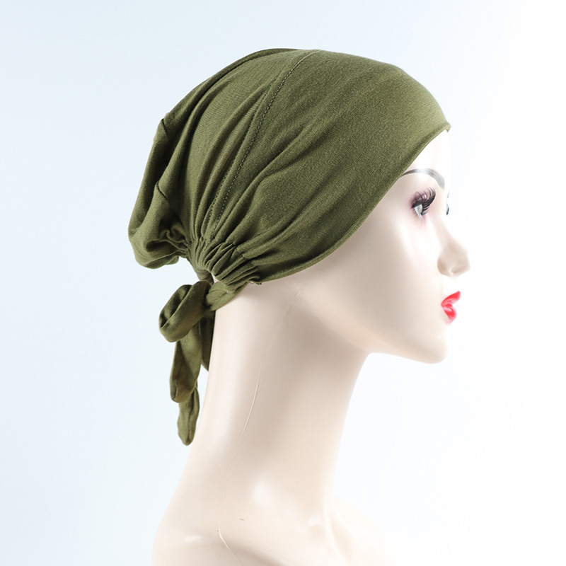 G299 Liukumaton Kiinteä Hijab Undercap