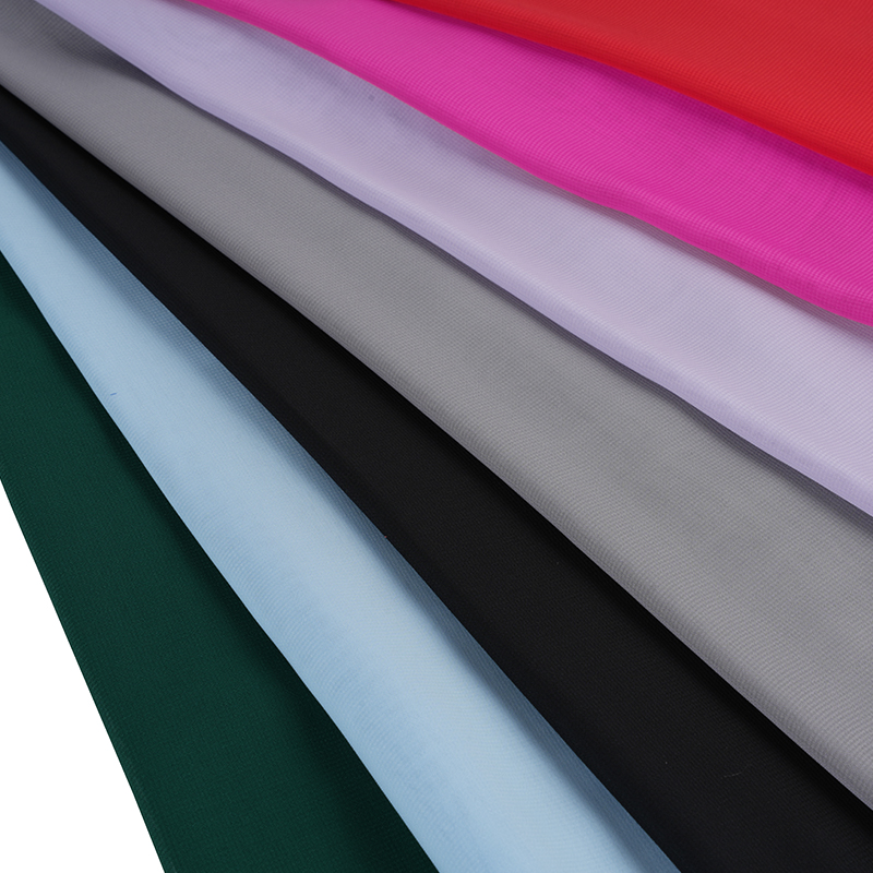 100d/18t litteän sifonkivärjäys