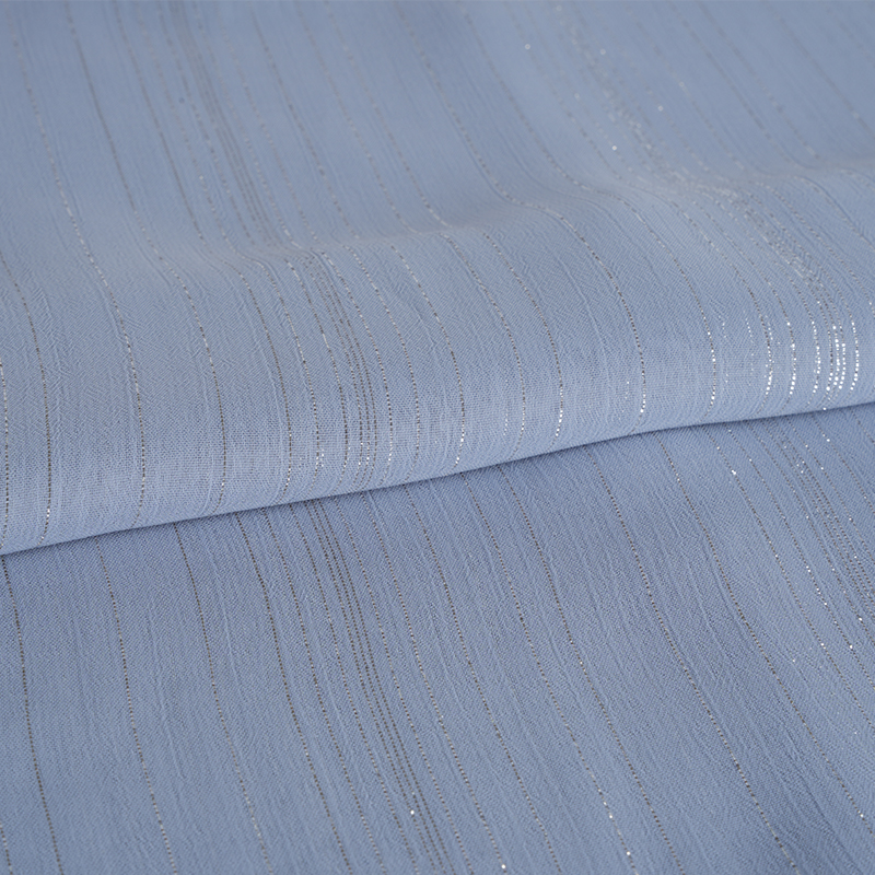 75D epäsäännöllinen hopea silkkisifonkikreppi