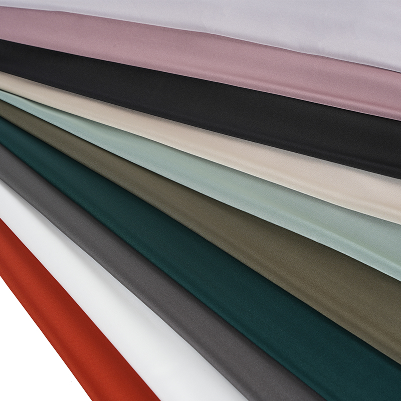 50D Stretch Satin Chiffon värjätty