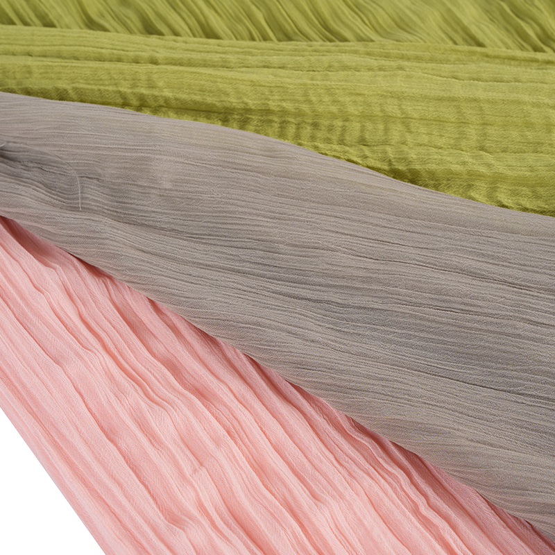 75d Chiffon Crepe laskostetut kankaat