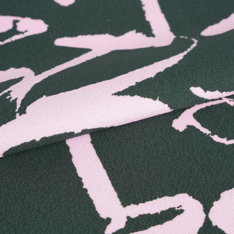 75D*120D polyesterisilkkiryppyinen arabialainen printtikangas