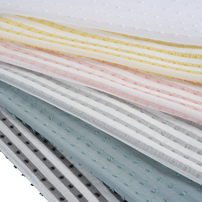 75D kationinen Nano Crepe Stripe -tulostuskangas