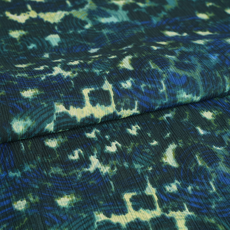 100d Paracord Crepe Cr3 pyöreä leopardikuvioinen kangas