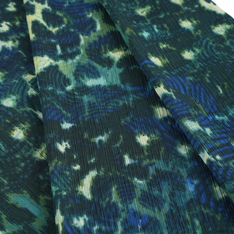 100d Paracord Crepe Cr3 pyöreä leopardikuvioinen kangas