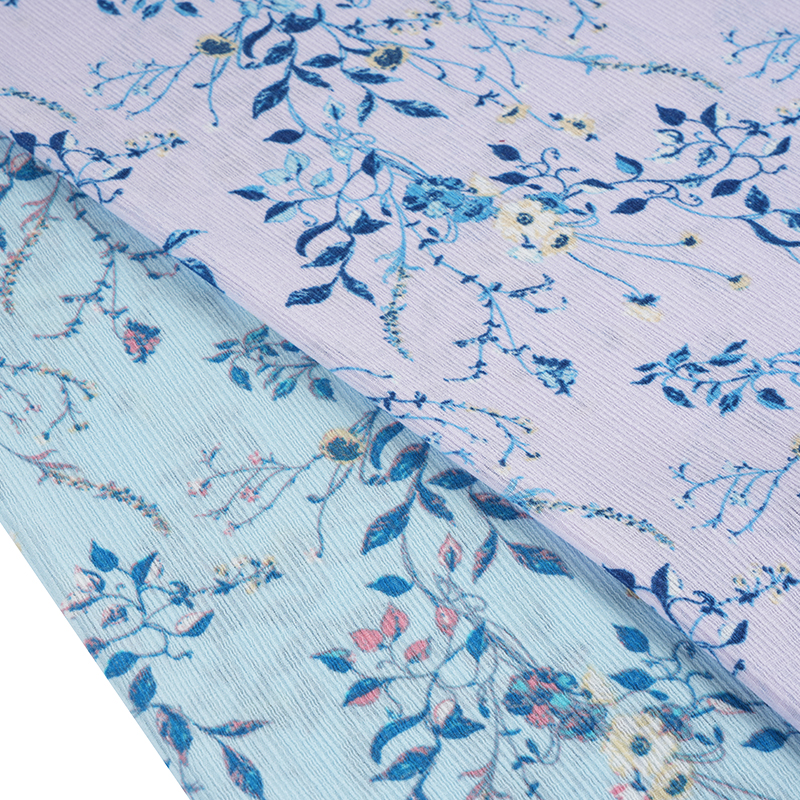 50*68 komposiittisilkkikuoren ryppyinen Hibiscus-kukkavesileimakangas