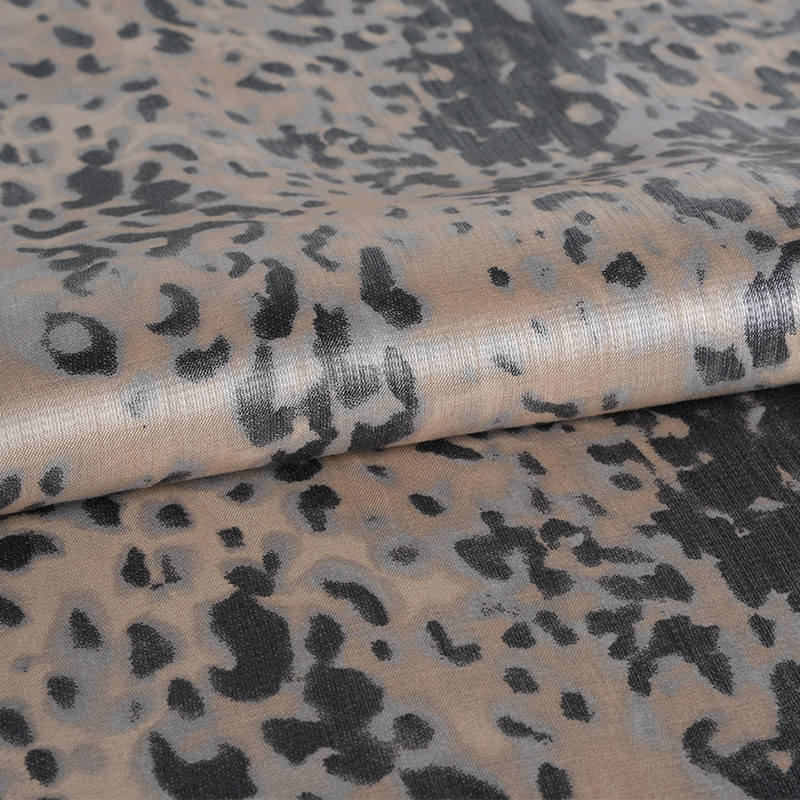 20d*21s paksuuntunut kultainen puuvillainen pieni leopardikangas