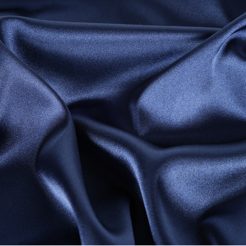 50D*50D värjätty kiiltävä kierretty joustava satiinivärjäyskangas