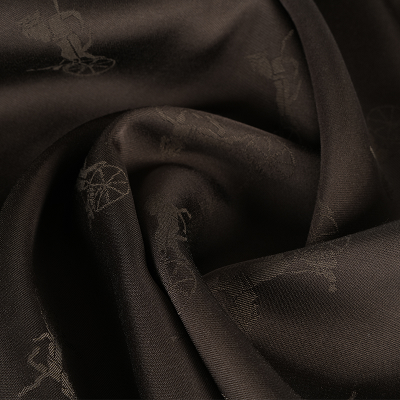 Polyesteri/puuvilla-jacquard-kangas