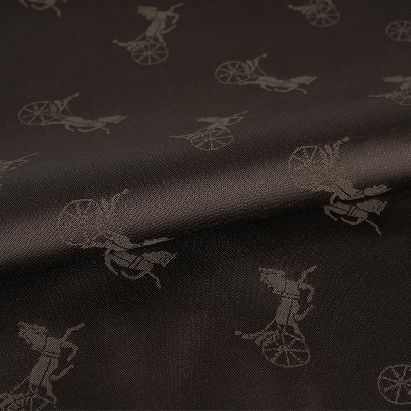 Polyesteri/puuvilla-jacquard-kangas