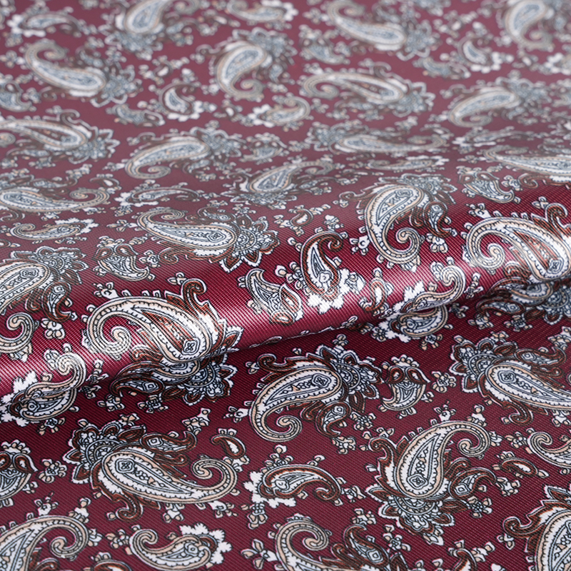 Polyesterijäljitelmä Rayon Loquat -kukkapainatuskangas