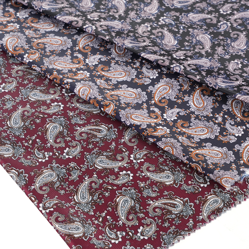 Polyesterijäljitelmä Rayon Loquat -kukkapainatuskangas