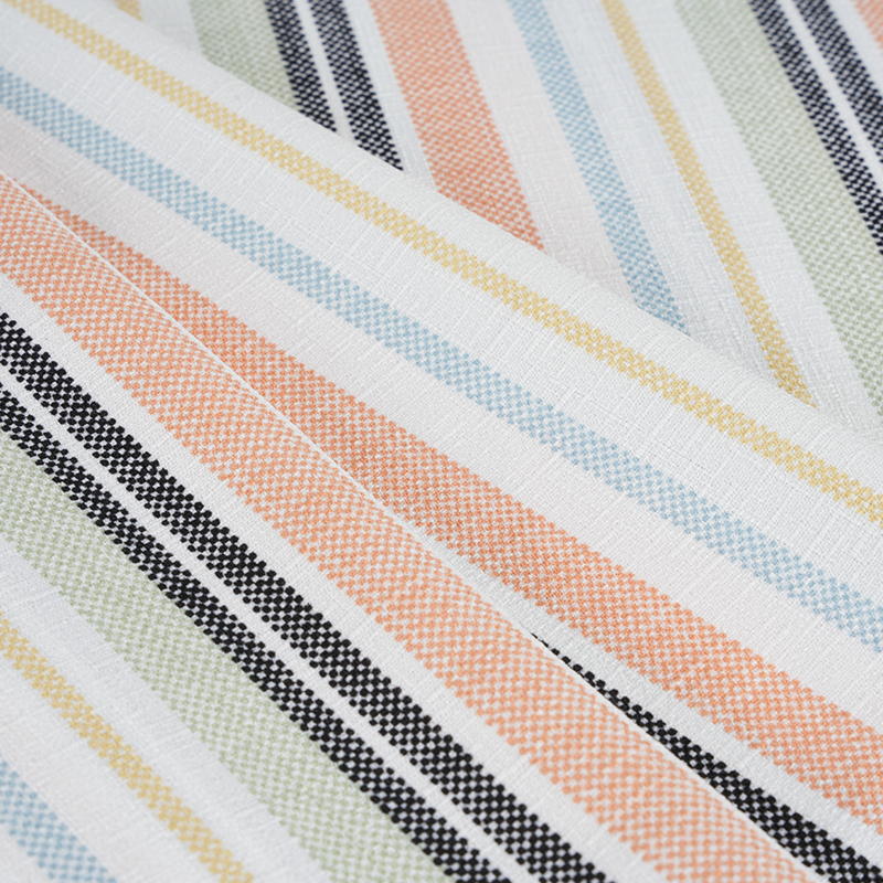 75D False Twist silkkibambuorkidea, oranssi ja musta raidallinen tulostuskangas